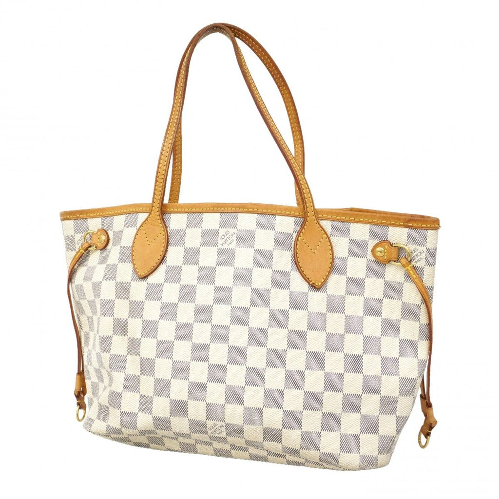 Louis Vuitton Tote Damier Azur Neverfull PM White