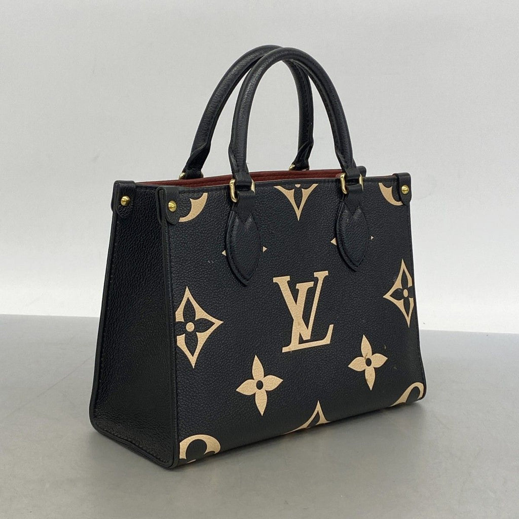 Louis Vuitton Handbag Monogram Empreinte On The Go PM Black Beige 2-Way — view 2