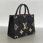 Louis Vuitton Handbag Monogram Empreinte On The Go PM Black Beige 2-Way — view 2