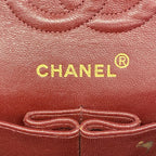 Chanel Shoulder Bag Quilted Lambskin Black Gold — view 5