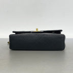 Chanel Shoulder Bag Quilted Lambskin Black Gold — view 3