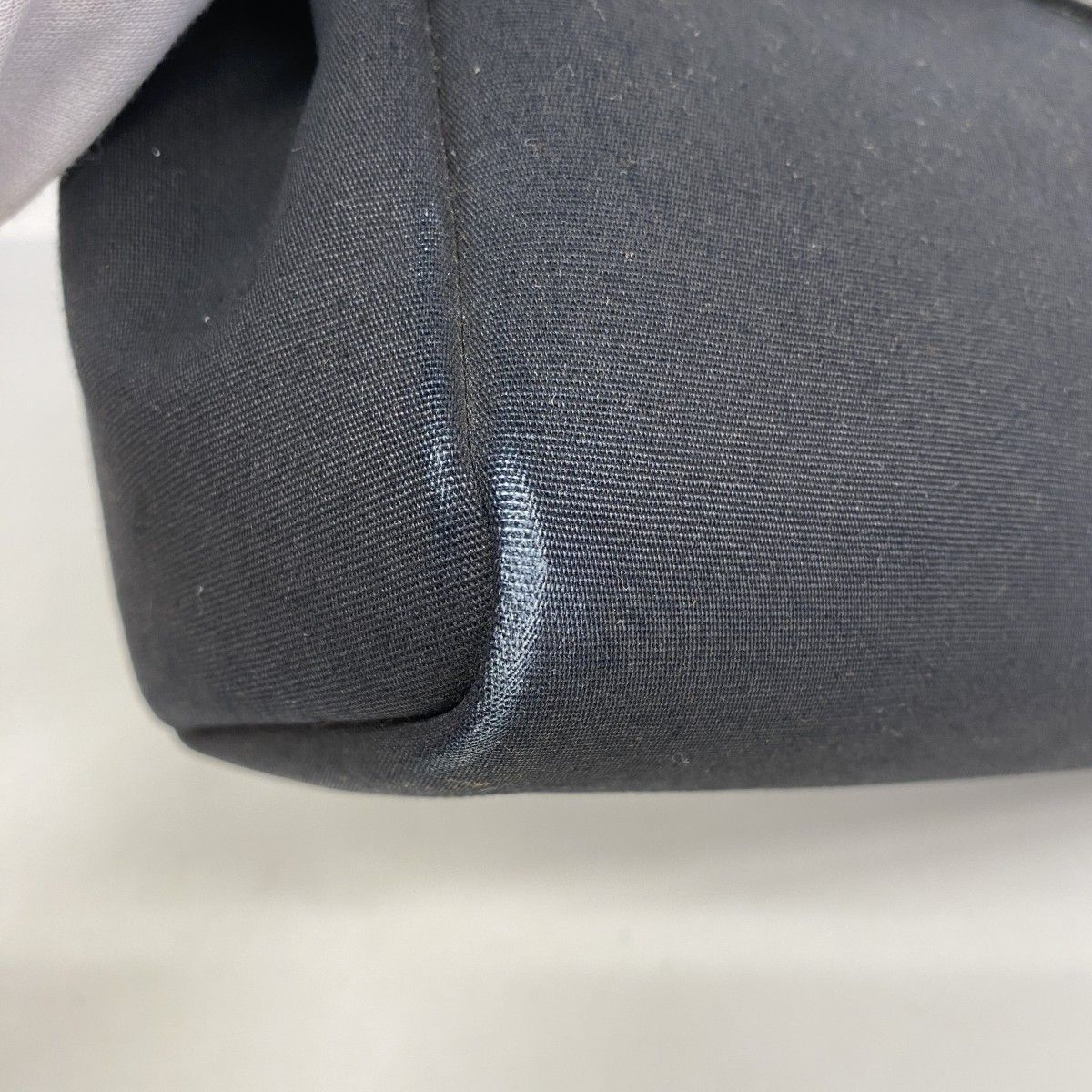 Hermes Tote Herbag Cabas MM Toile Officier Black Silver — view 6