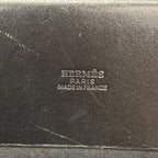 Hermes Tote Herbag Cabas MM Toile Officier Black Silver — view 5