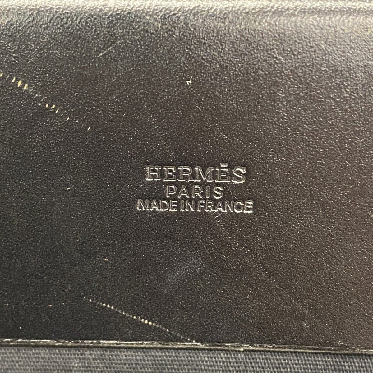 Hermes Tote Herbag Cabas MM Toile Officier Black Silver — view 5