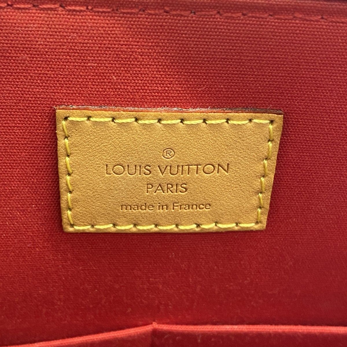 Louis Vuitton Handbag Vernis Alma PM Cerise 2-Way — view 5