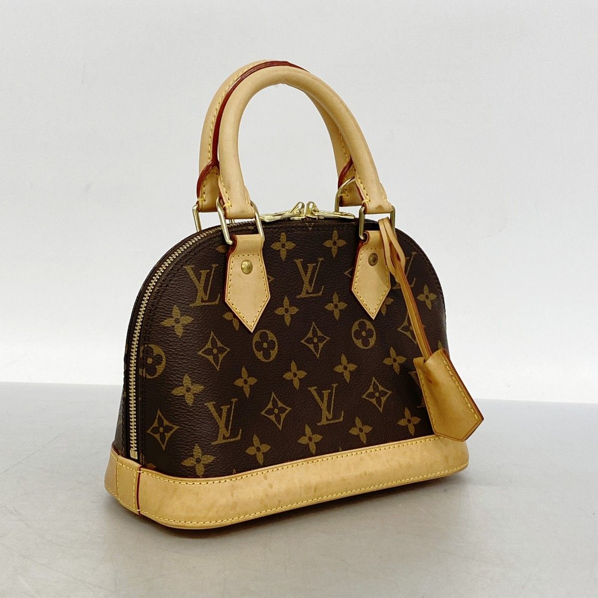 Louis Vuitton Handbag Monogram Alma BB Brown 2-Way — view 2
