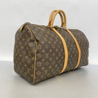 Louis Vuitton Boston Bag Monogram Keepall 50 Brown — view 2