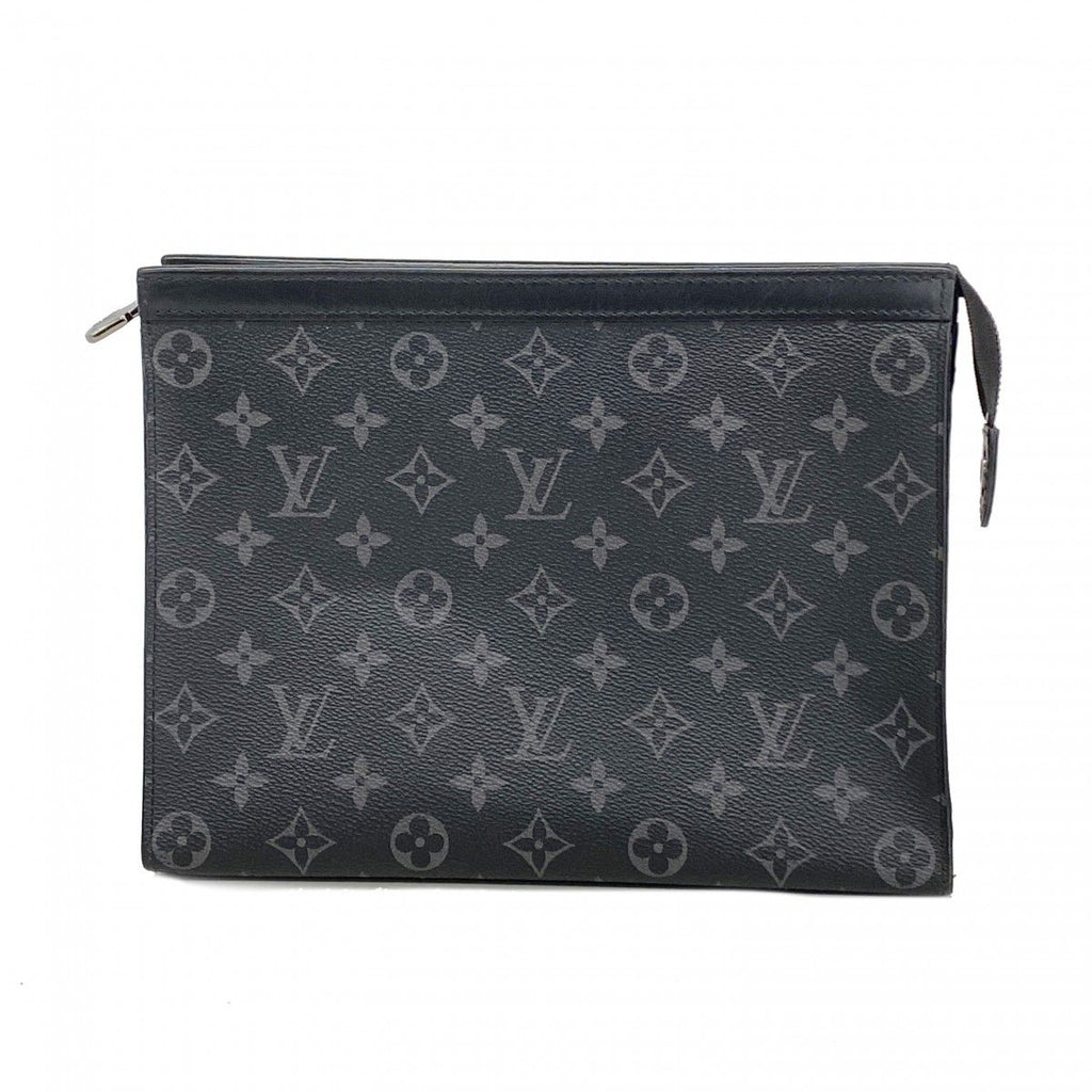 Louis Vuitton Clutch Monogram Eclipse Pochette Voyage MM Black