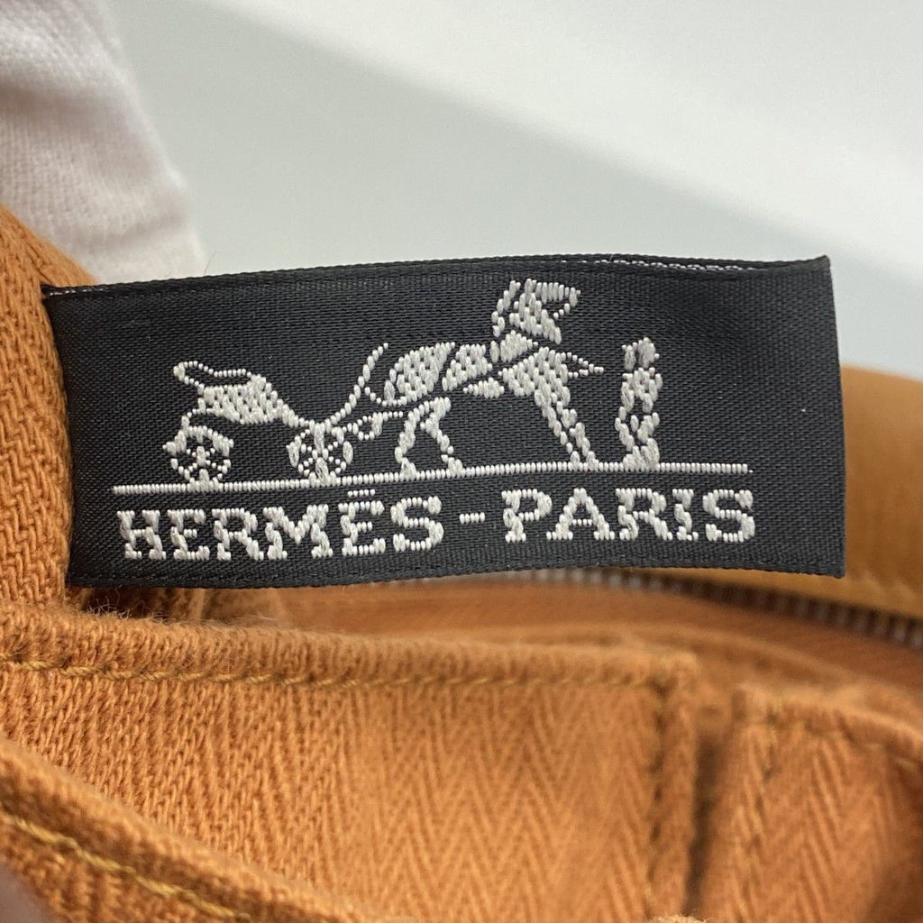 Hermes Handbag Caravan Horizontal PM Leather Brown Silver 2-Way — view 5