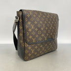 Louis Vuitton Shoulder Bag Monogram Macassar District MM Brown — view 2