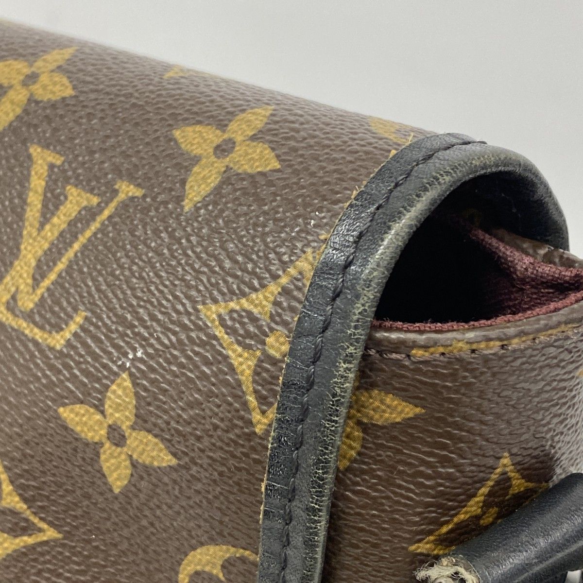Louis Vuitton Shoulder Bag Monogram Macassar District MM Brown — view 7