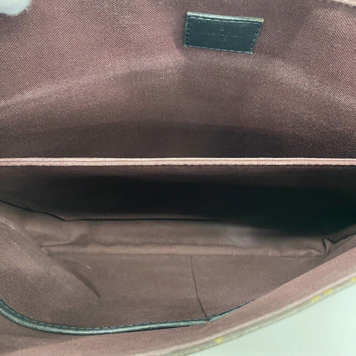 Louis Vuitton Shoulder Bag Monogram Macassar District MM Brown — view 4