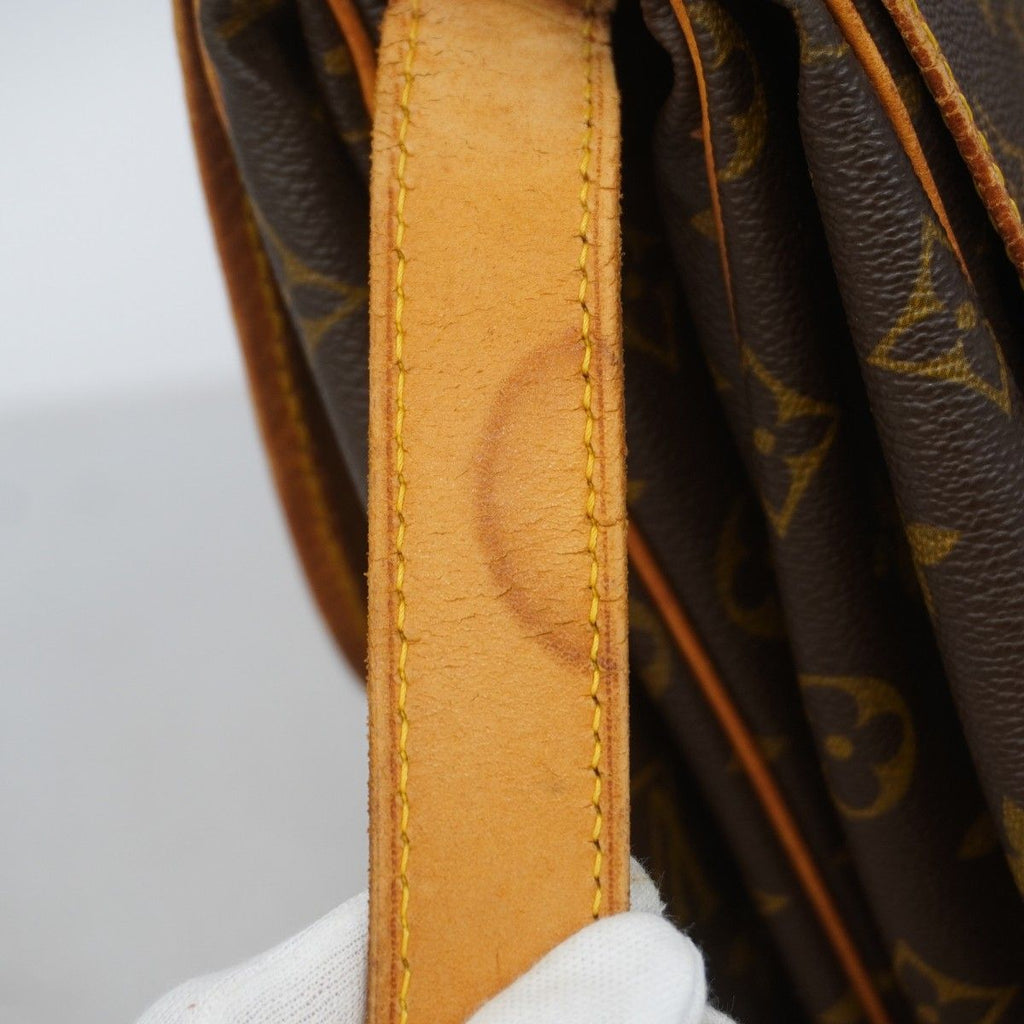 Louis Vuitton Shoulder Bag Monogram Saumur 35 Brown — view 8