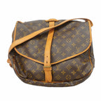 Louis Vuitton Shoulder Bag Monogram Saumur 35 Brown