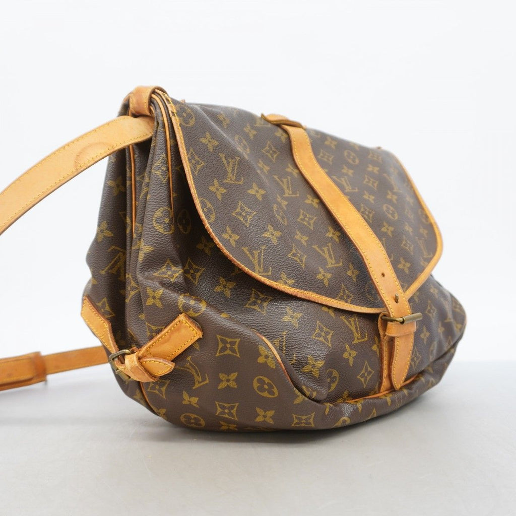 Louis Vuitton Shoulder Bag Monogram Saumur 35 Brown — view 2