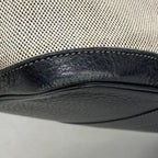 Hermes Tote Garden Party PM Bolduc Ribbon Toile Ash Black Silver — view 6