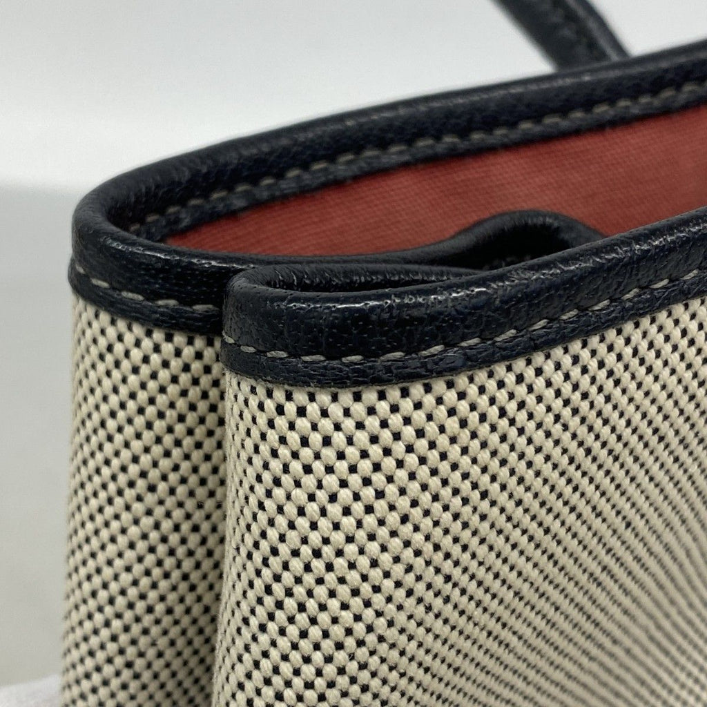 Hermes Tote Garden Party PM Bolduc Ribbon Toile Ash Black Silver — view 7