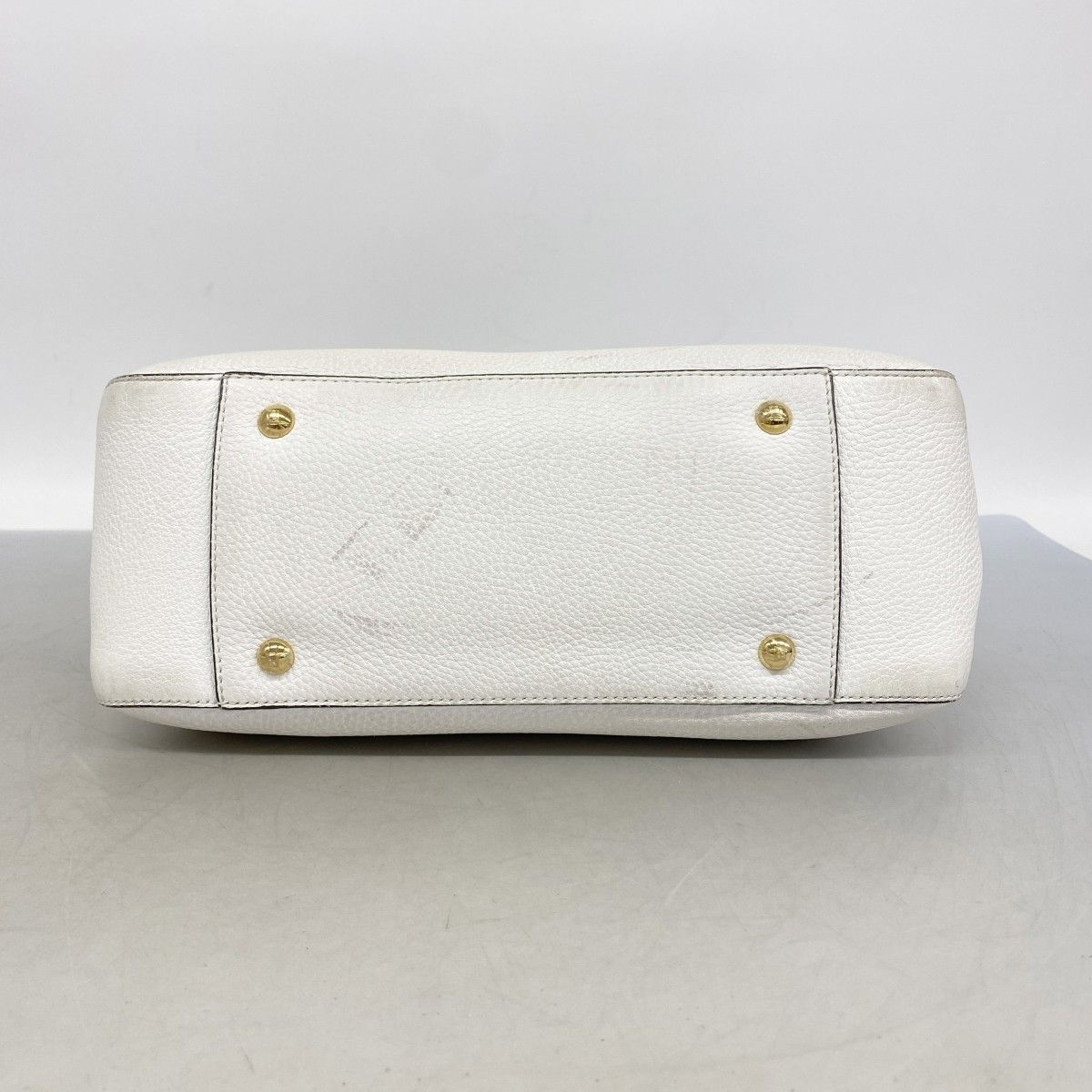 Fendi Handbag Selleria Leather White Gold 2-Way — view 3