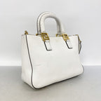 Fendi Handbag Selleria Leather White Gold 2-Way — view 2
