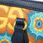 Gucci Tote Kaleidoscope Yellow Navy Gold — view 8