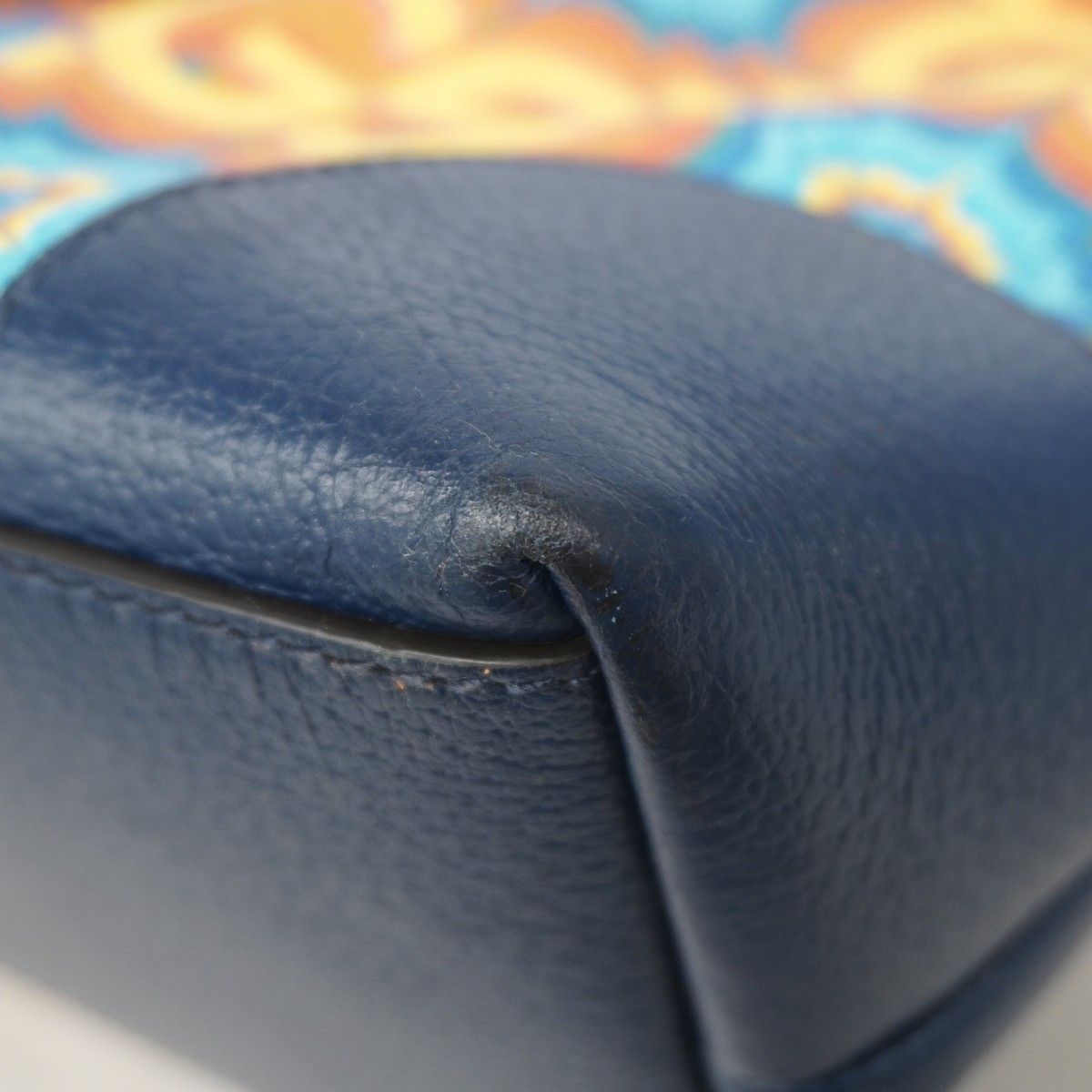 Gucci Tote Kaleidoscope Yellow Navy Gold — view 6