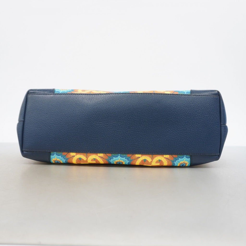 Gucci Tote Kaleidoscope Yellow Navy Gold — view 3