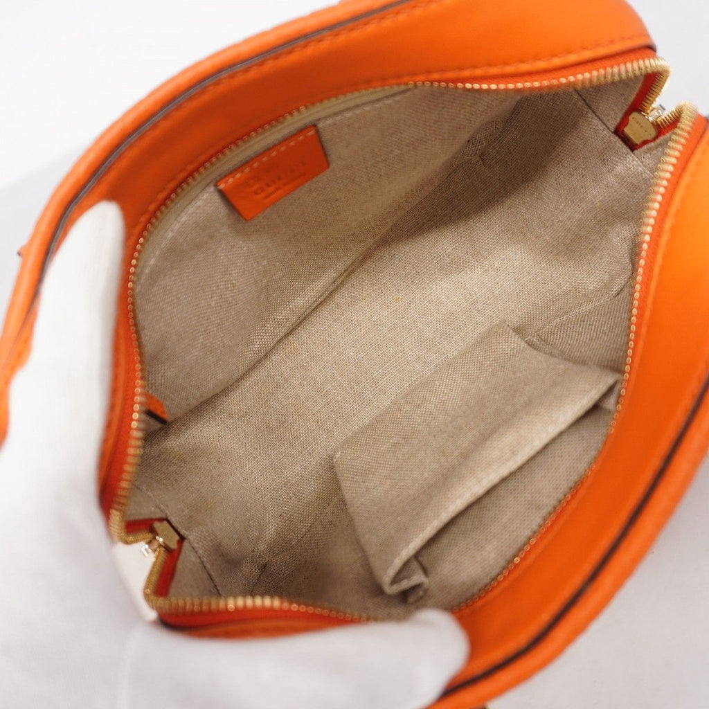 Gucci Handbag Micro Guccissima Leather Orange Champagne Gold 2-Way — view 4