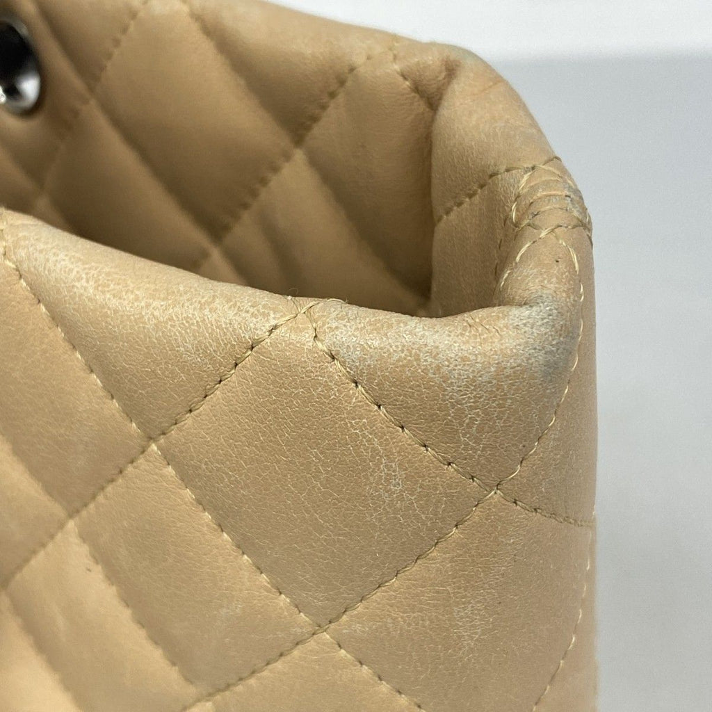 Chanel Tote Cambon Lambskin Brown Black Silver — view 7