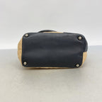 Chanel Tote Cambon Lambskin Brown Black Silver — view 3