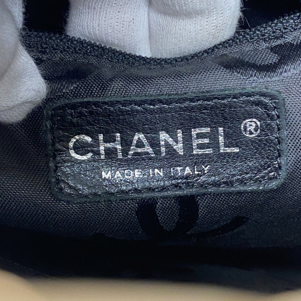 Chanel Tote Cambon Lambskin Brown Black Silver — view 5