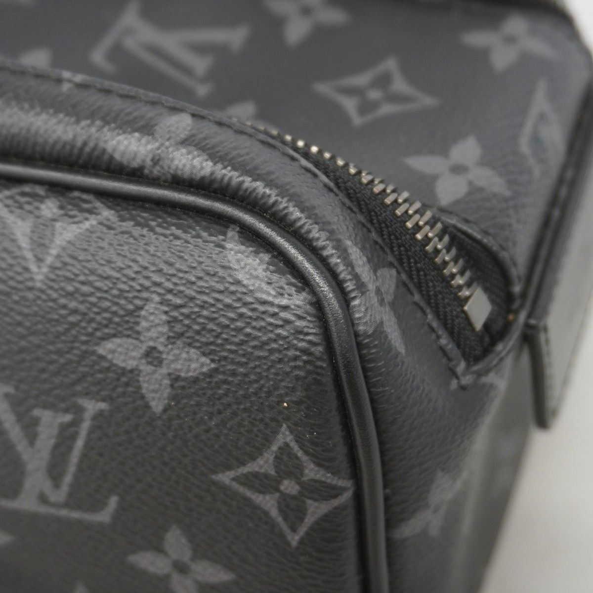 Louis Vuitton Handbag Monogram Eclipse Dopp Kit Black — view 7