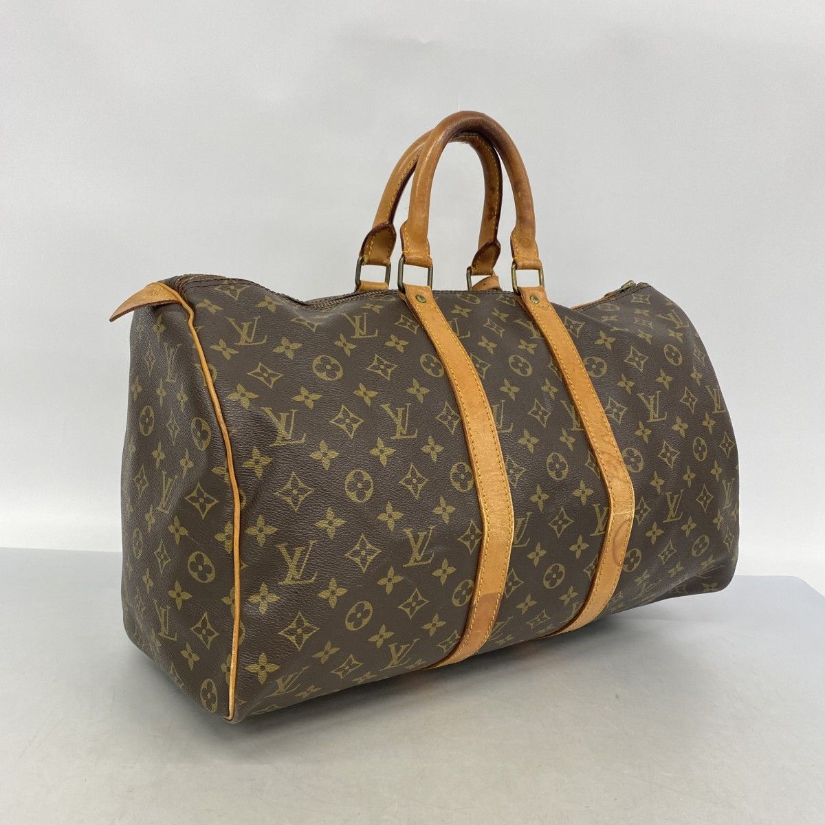 Louis Vuitton Boston Bag Monogram Keepall 45 Brown — view 2