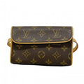Louis Vuitton Waist Bag Monogram Pochette Florentine Brown