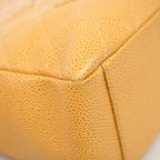 Chanel Chain Tote Quilted Caviar Leather Brown Gold — view 6