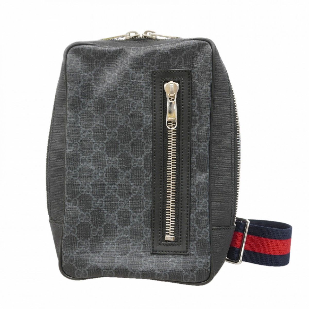 Gucci Belt Bag GG Supreme Black Silver