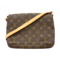Louis Vuitton Shoulder Bag Monogram Musette Tango Short Strap Brown