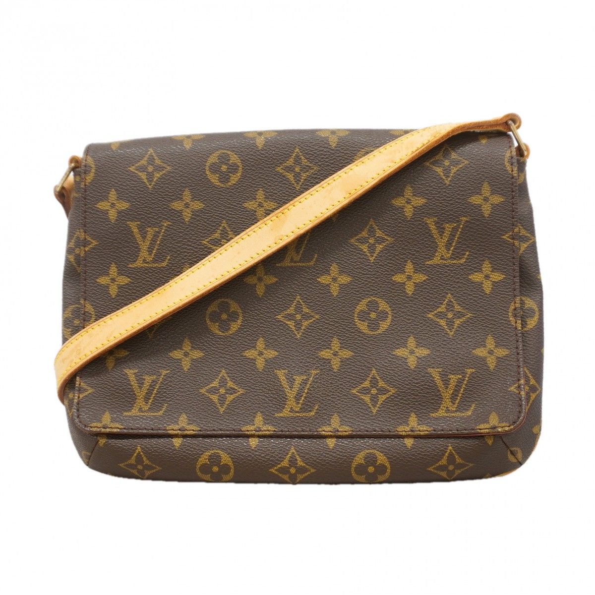Louis Vuitton Shoulder Bag Monogram Musette Tango Short Strap Brown