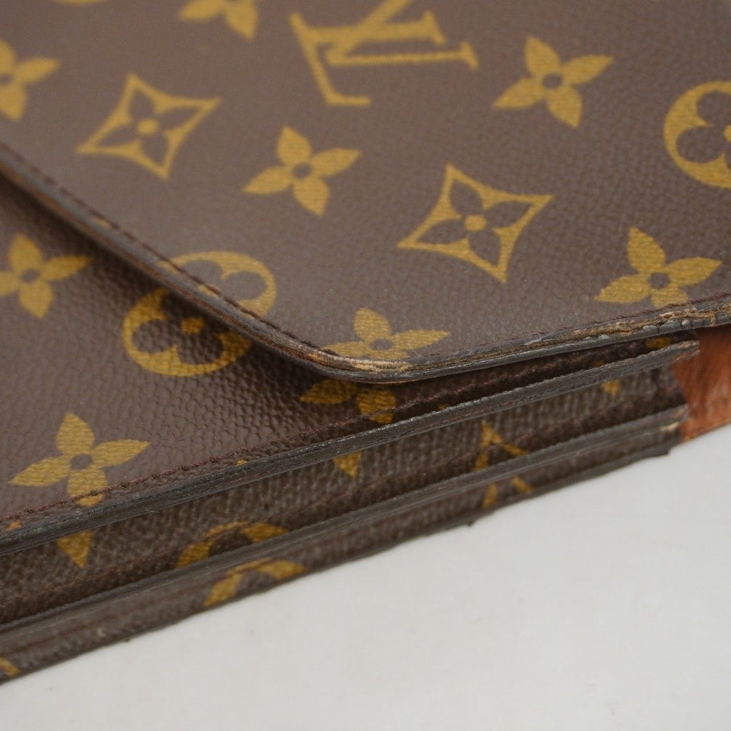 Louis Vuitton Business Bag Monogram Serviette Conseil Brown — view 7