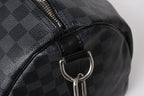 Louis Vuitton Keepall Bandouliere 55 Boston Bag Damier Graphite Black — view 5