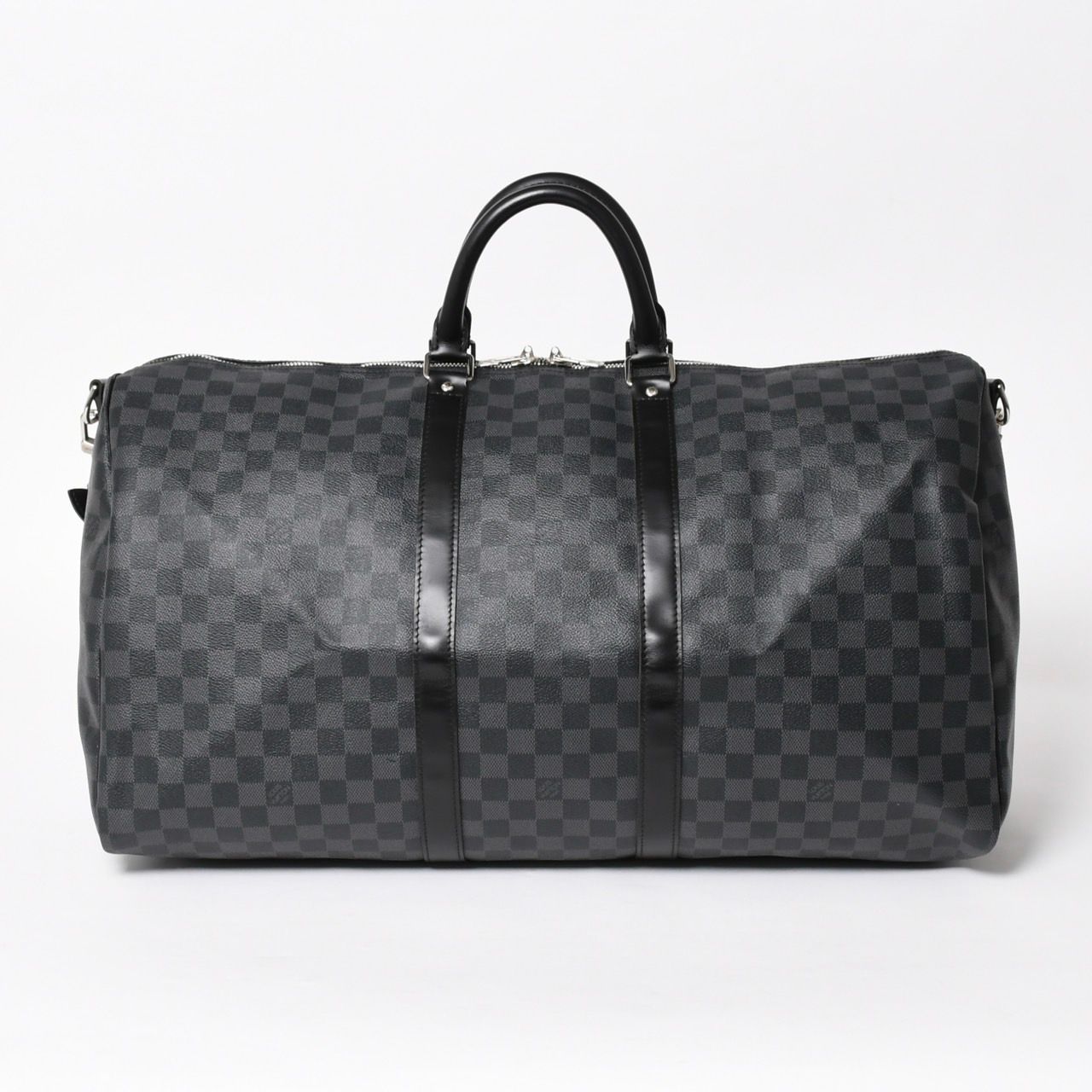 Louis Vuitton Keepall Bandouliere 55 Boston Bag Damier Graphite Black — view 2
