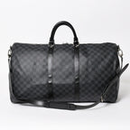 Louis Vuitton Keepall Bandouliere 55 Boston Bag Damier Graphite Black