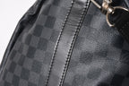 Louis Vuitton Keepall Bandouliere 55 Boston Bag Damier Graphite Black — view 8