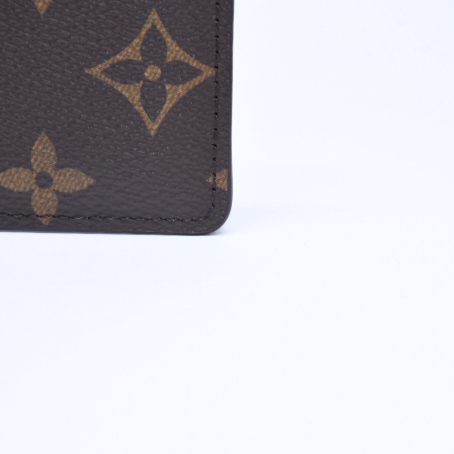Louis Vuitton Porte Cartes Simple Card Case Monogram Canvas Brown — view 6