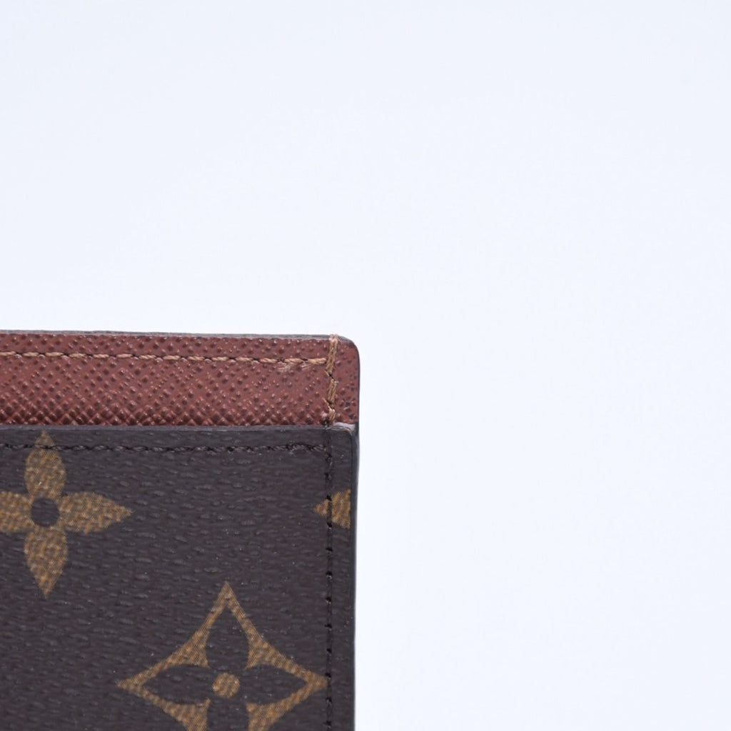 Louis Vuitton Porte Cartes Simple Card Case Monogram Canvas Brown — view 5