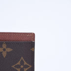 Louis Vuitton Porte Cartes Simple Card Case Monogram Canvas Brown — view 5