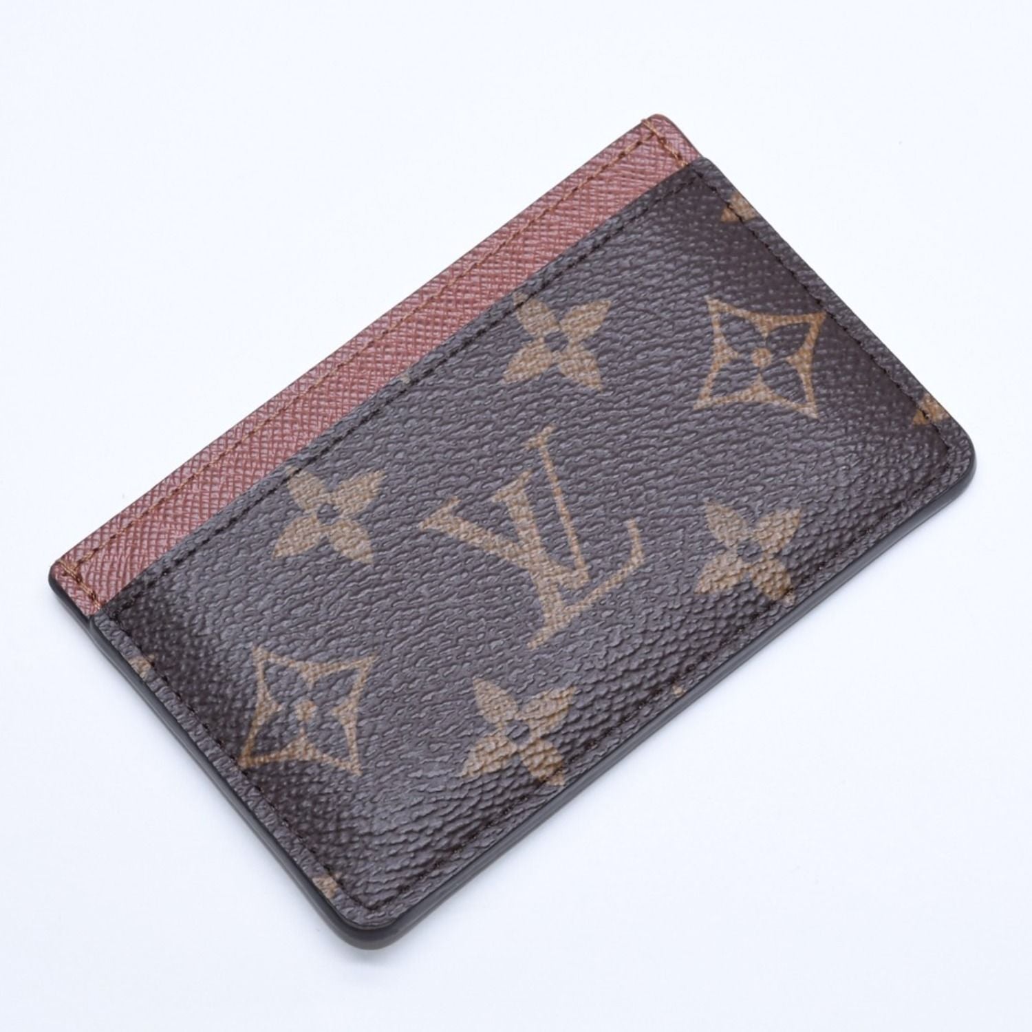 Louis Vuitton Porte Cartes Simple Card Case Monogram Canvas Brown — view 4