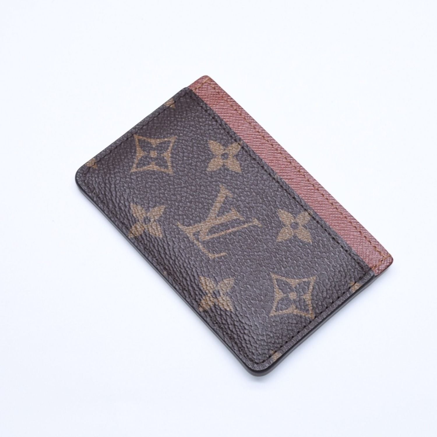 Louis Vuitton Porte Cartes Simple Card Case Monogram Canvas Brown — view 3