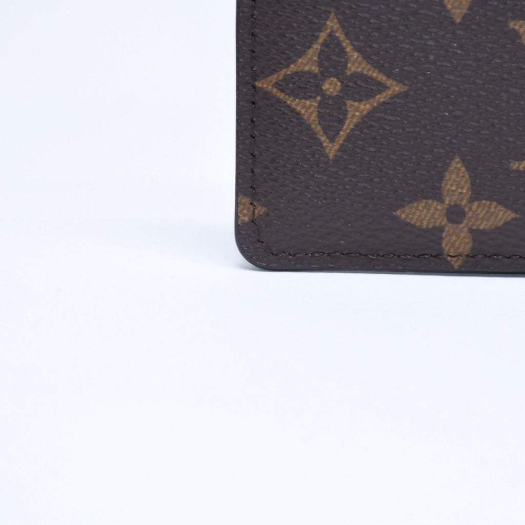 Louis Vuitton Porte Cartes Simple Card Case Monogram Canvas Brown — view 8