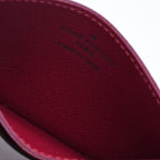 Louis Vuitton Card Case Porte Cartes Simple Monogram Canvas Brown Fuchsia — view 6