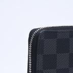Louis Vuitton Wallet Zippy Coin Purse Card Case Mini Black Damier Graphite — view 8